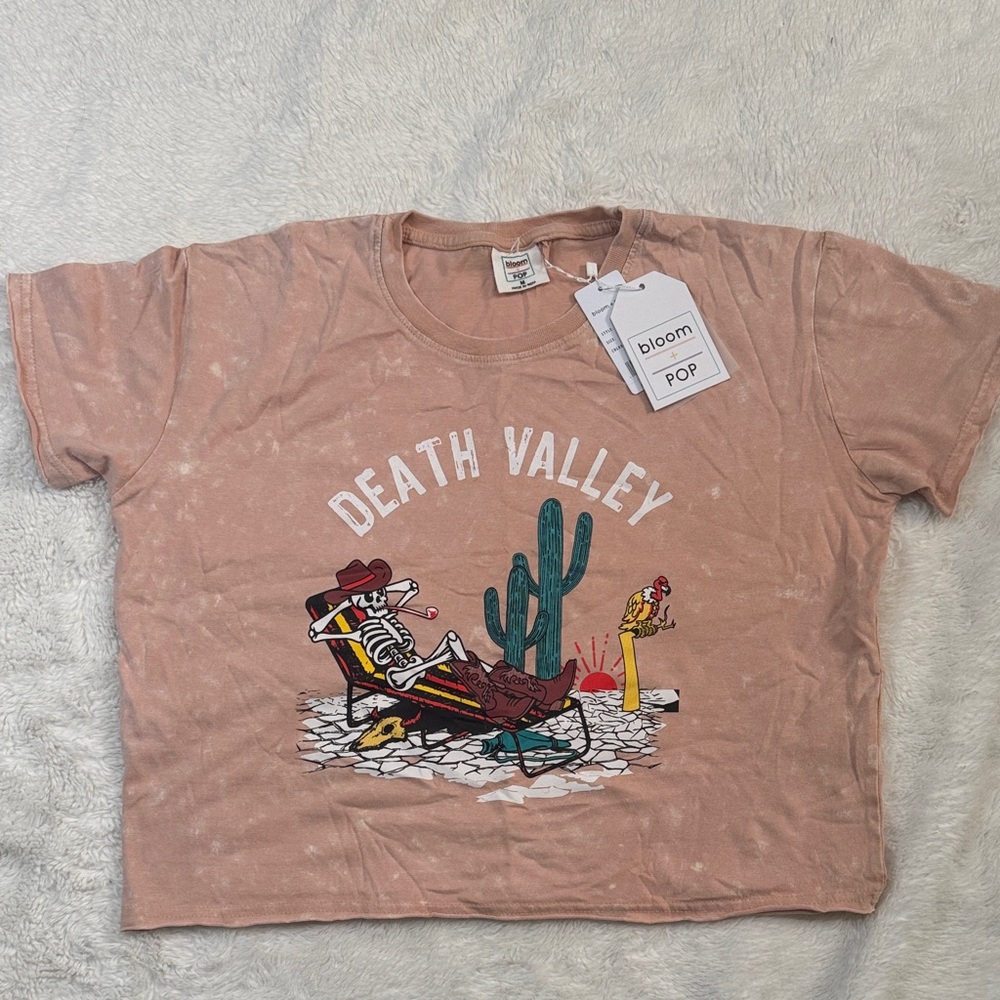 Bloom Pink Death Valley Crop Top